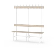 Novis Elite enkel sittebenk 150 cm hvitt stativ