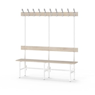 Novis Elite enkel sittebenk 150 cm hvitt stativ