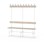 Novis Elite enkel sittebenk 150 cm hvitt stativ