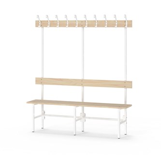 Novis Elite enkel sittebenk 150 cm hvitt stativ
