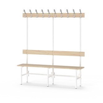 Novis Elite enkel sittebenk 150 cm hvitt stativ