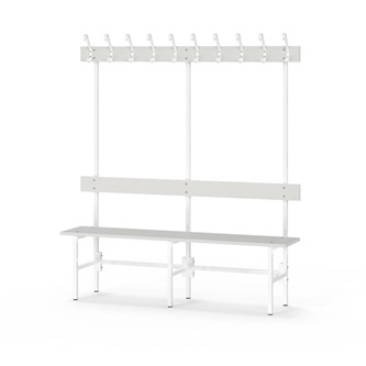 Novis Elite enkel sittebenk 150 cm hvitt stativ
