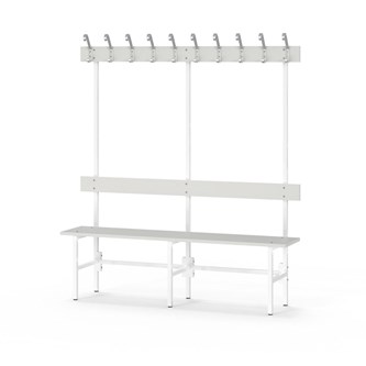 Novis Elite enkel sittebenk 150 cm hvitt stativ