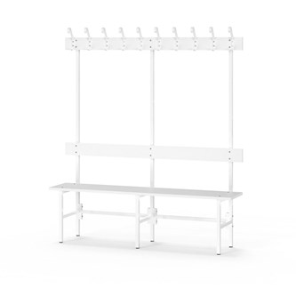 Novis Elite enkel sittebenk 150 cm hvitt stativ