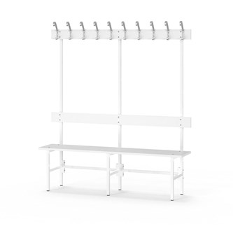 Novis Elite enkel sittebenk 150 cm hvitt stativ