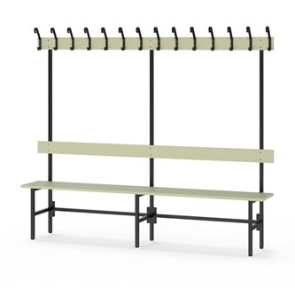 Novis Elite enkel sittebenk 200 cm svart stativ