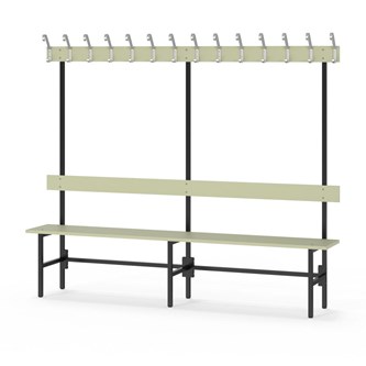 Novis Elite enkel sittebenk 200 cm svart stativ