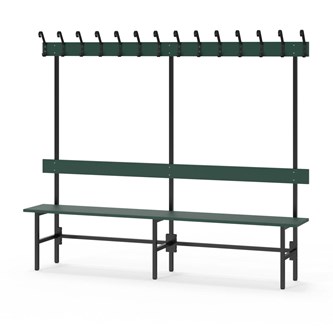 Novis Elite enkel sittebenk 200 cm svart stativ