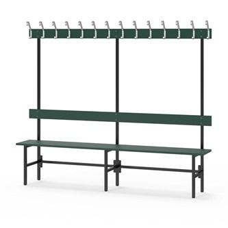 Novis Elite enkel sittebenk 200 cm svart stativ