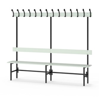 Novis Elite enkel sittebenk 200 cm svart stativ