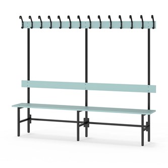 Novis Elite enkel sittebenk 200 cm svart stativ
