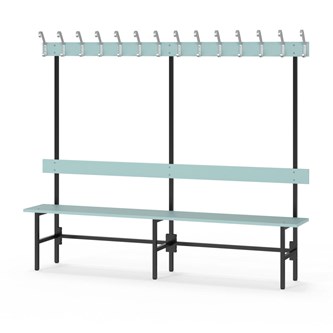 Novis Elite enkel sittebenk 200 cm svart stativ