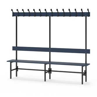 Novis Elite enkel sittebenk 200 cm svart stativ