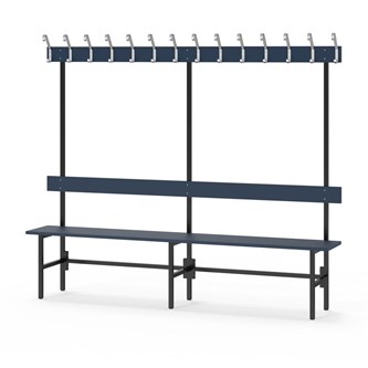 Novis Elite enkel sittebenk 200 cm svart stativ