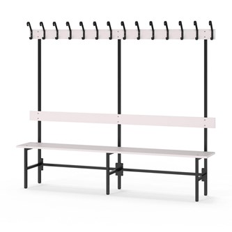 Novis Elite enkel sittebenk 200 cm svart stativ