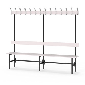 Novis Elite enkel sittebenk 200 cm svart stativ