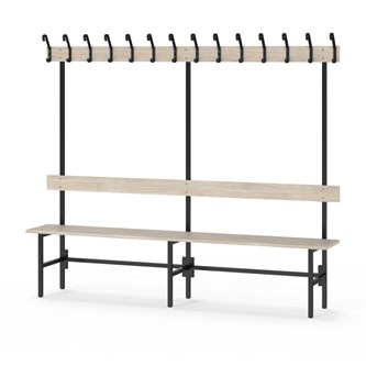Novis Elite enkel sittebenk 200 cm svart stativ
