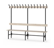Novis Elite enkel sittebenk 200 cm svart stativ