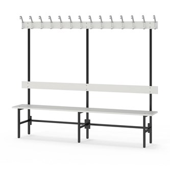 Novis Elite enkel sittebenk 200 cm svart stativ