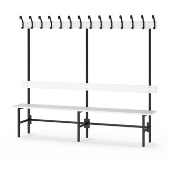 Novis Elite enkel sittebenk 200 cm svart stativ