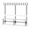 Novis Elite enkel sittebenk 200 cm svart stativ