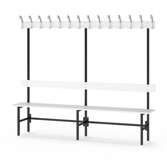 Novis Elite enkel sittebenk 200 cm svart stativ