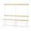 Novis Basic enkel sittebenk 200 cm hvitt stativ