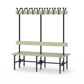 Novis Elite dobbel sittebenk 150 cm svart stativ