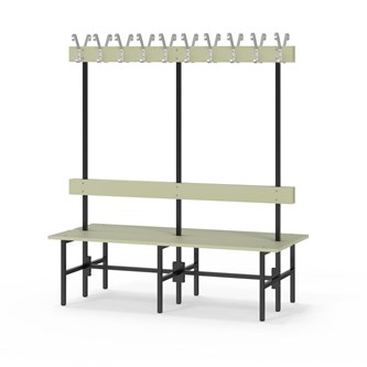 Novis Elite dobbel sittebenk 150 cm svart stativ