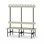 Novis Elite dobbel sittebenk 150 cm svart stativ