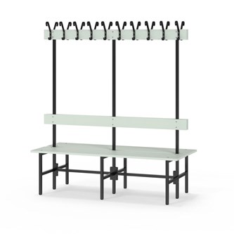 Novis Elite dobbel sittebenk 150 cm svart stativ