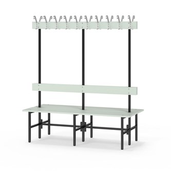 Novis Elite dobbel sittebenk 150 cm svart stativ