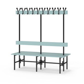 Novis Elite dobbel sittebenk 150 cm svart stativ