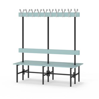 Novis Elite dobbel sittebenk 150 cm svart stativ