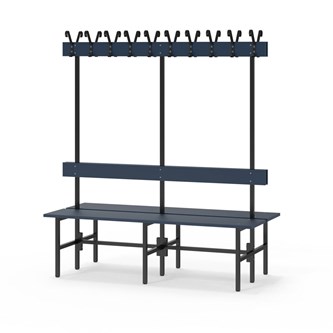 Novis Elite dobbel sittebenk 150 cm svart stativ
