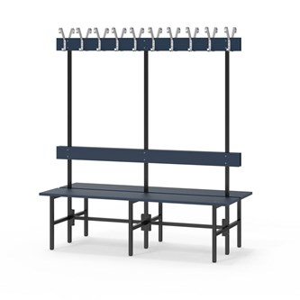 Novis Elite dobbel sittebenk 150 cm svart stativ
