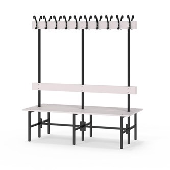 Novis Elite dobbel sittebenk 150 cm svart stativ