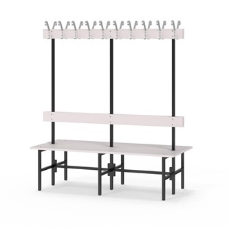 Novis Elite dobbel sittebenk 150 cm svart stativ