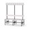 Novis Elite dobbel sittebenk 150 cm svart stativ