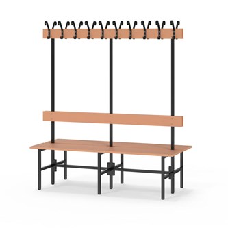 Novis Elite dobbel sittebenk 150 cm svart stativ