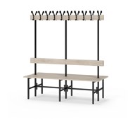 Novis Elite dobbel sittebenk 150 cm svart stativ