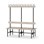 Novis Elite dobbel sittebenk 150 cm svart stativ