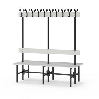 Novis Elite dobbel sittebenk 150 cm svart stativ