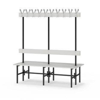 Novis Elite dobbel sittebenk 150 cm svart stativ