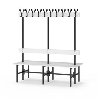 Novis Elite dobbel sittebenk 150 cm svart stativ