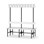Novis Elite dobbel sittebenk 150 cm svart stativ