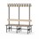 Novis Compact dobbel sittebenk 150 cm svart stativ