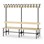 Novis Basic dobbel sittebenk 200 cm svart stativ