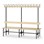Novis Basic dobbel sittebenk 200 cm svart stativ