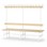 Novis Basic dobbel sittebenk 200 cm hvitt stativ